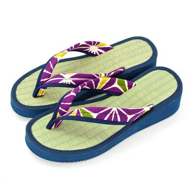 Takeharu Calypso Tatami Сделано из татами конопли Размер L Женские сандалии, Япония, Сандалии, Лист/Фиолетовый, 14,