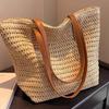 Woven Bag Straw Bag Women'S Bag Versatile Large Capacity Shoulder Portable Commuter Tote Bag
