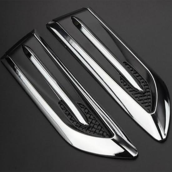 2шт акульи жабры автомобиль автомобиль-Стайлинг боковой поток воздуха вентиляционный декор наклейка
