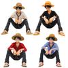 Фигурка Аниме One Piece Луффи Сидячая Поза Фигурка Действия ПВХ Модель Коллекция Фигурка Кукла Игрушка Разработана Для Дня Рождения Рождественский Подарок