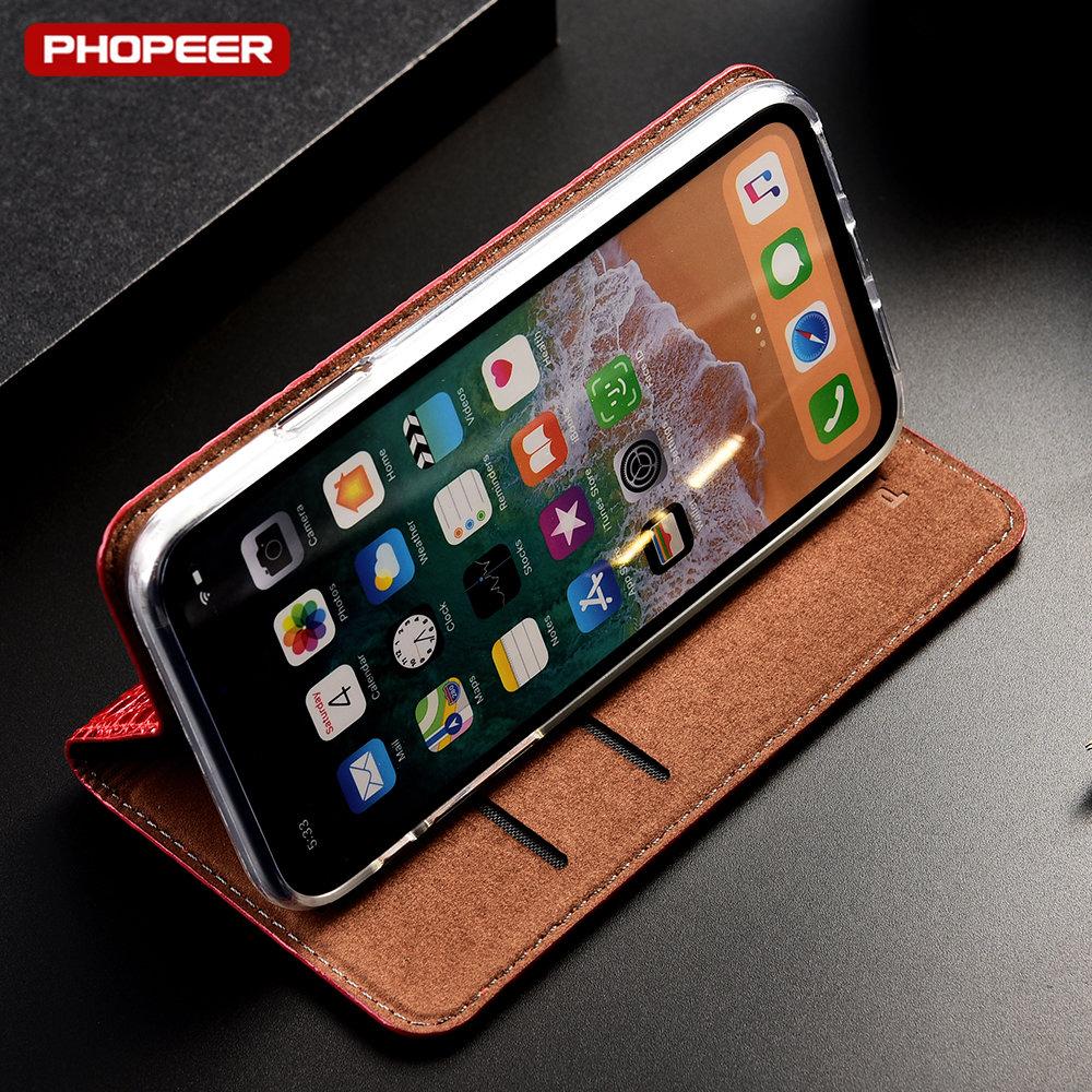 Чехол из натуральной кожи для IPhone 14 13 12 11 Pro Max 13 12 Mini 6 6s 7 8 Plus X XR XS Max SE Чехлы-книжки с узором личи