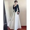 White Suspender Dress for Women In Summer New Style Waist-hugging A-line Slim and Fluffy Skirt French Hepburn Style Long Skirt