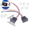 1 шт. 2-контактный 4-контактный USB 2.0 гнездо питания USB2.0 Разъем зарядного порта с кабелем USB Зарядная розетка Оптом