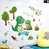Украшение детской комнаты наклейки на дверь спальни мультяшные динозавры наклейки на стену обои самоклеящиеся креативные наклейки на стену планировка комнаты