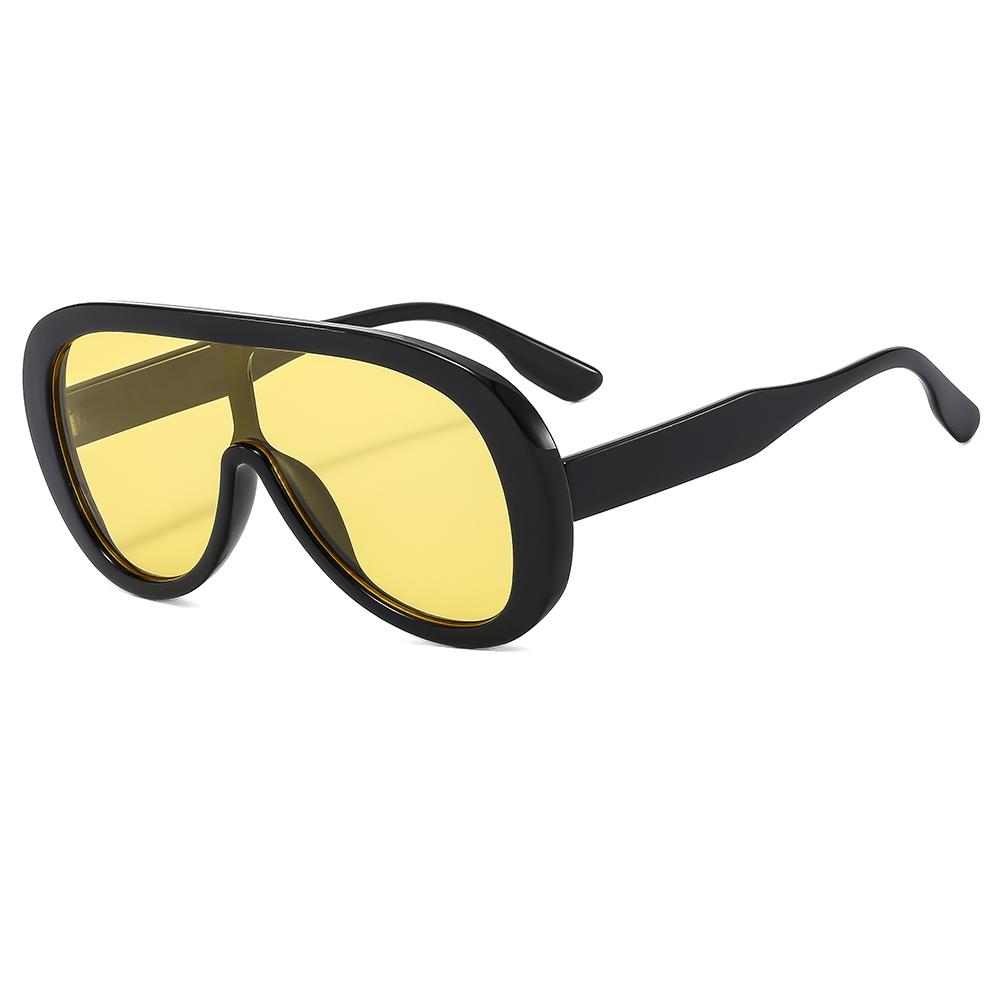 W68225 Sunglasses PC Frame Oversized Unisex Men Women Korean Style Driving UV400 Europe and America Trend Retro Sun Sunglasses