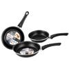 Set 3 Poêles À Frire 18-20-24cm, Induction,Deux Couches Antiadhésif Sans PFOA Magefesa Kenia Noir 55437