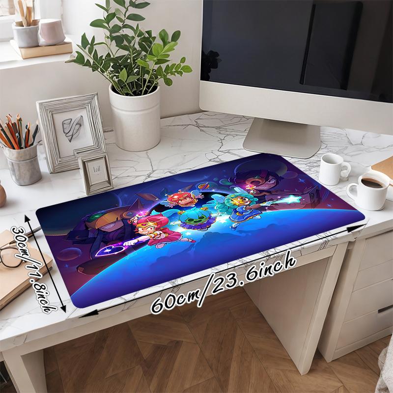 1Pc Space Adventure Friends Gaming Mouse Pad Keyboard Desk Mat Non-slip Rubber Lock Edge Waterproof Computer Mousepad for Office Home Decor Y1137