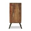 US STOCK Sideboard Storage Cabinet Modern Accent Console Table Wooden Floor Cabinet With 2 Doors For Dining Room Hallway