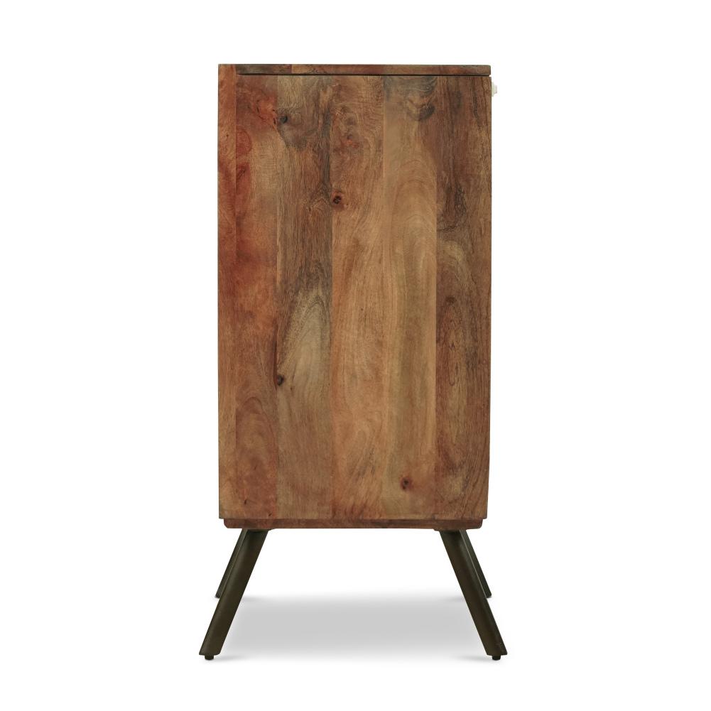 US STOCK Sideboard Storage Cabinet Modern Accent Console Table Wooden Floor Cabinet With 2 Doors For Dining Room Hallway