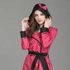 New Fashion Women Lightweight Biker Poncho With Bow Hat Ladies Waterproof Long Raincoat Adults Rain Coat Jacket With Belt