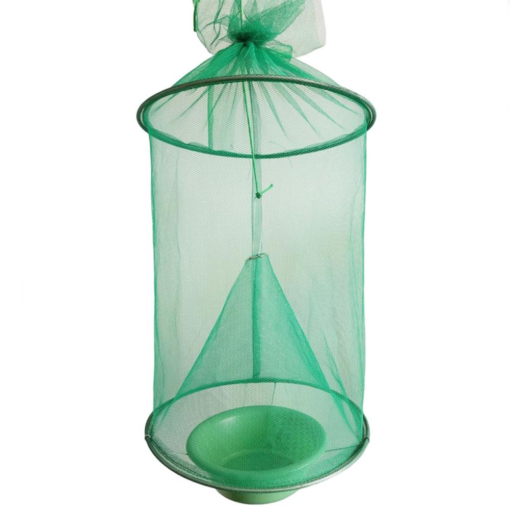 Hanging Fly Killer Net Trap Reusable Folding Flies Catcher Cage Practical Flies Net Traps Pest Control Tool for Household Garden
