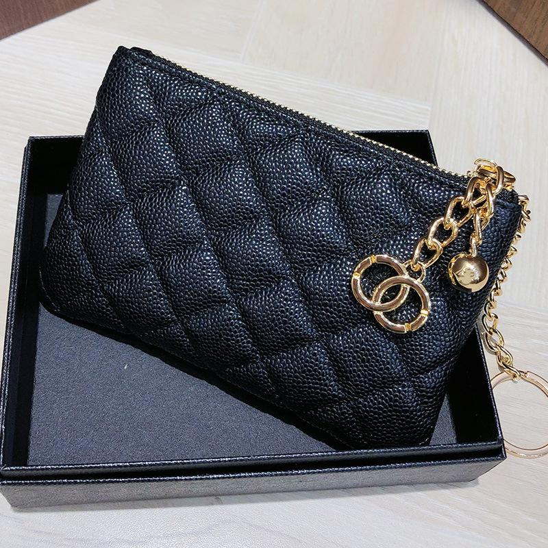 Первый слой коровья кожа маленький ароматный ветровой сменный мешок, кошелек для карт, мини-кошелек на молнии из кожи с эффектом икры, подвеска-ключница.