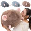 15/35/65cm Fun Gaint Round Mouse Plush Doll Pillow Huge Fat Long Tail Mouse Animal Stuffed Toy Home Decoration Gift For Children