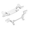 RC Pull Rod Base Set Replacement for MN168 MN78 1 12 Metal Front and Rear Remote Control Car Pull Rod Base Silver