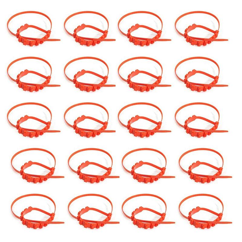 20Pcs Car Anti-Skid Snow Chains Car Winter Tire Wheels Chains Double Grooves Emergency Anti-Skid Chains Auto Wheels Accessories