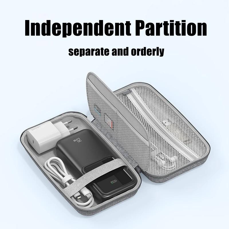 Новые водонепроницаемые двухслойные сумки для хранения, органайзер для кабеля, дорожная сумка, небольшая сумка для хранения электроники, SD-карты и внешнего аккумулятора