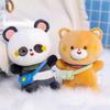 Lovely Panda Teddy Bear Rabbit with Backpack Dolls Stuffed Soft Kawaii Peluche Toys Nice Birthday Gift for Baby Girls