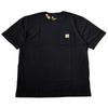 Large Short Chest L [Carhartt] Men's T-shirt, Size, Sleeve, Pocket, K87, Black, [Item]