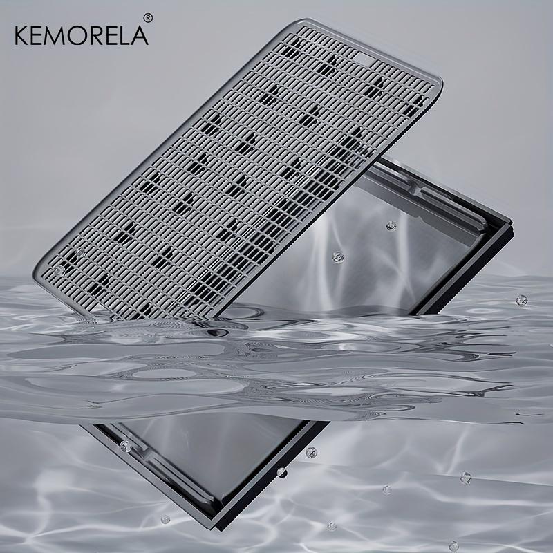 KEMORELA Очень большая нержавеющая стальная кошачья туалетная коробка с крышкой - Закрытый лоток с высокими бортиками, устойчивый, герметичный, коврик для кошачьего туалета