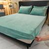 Warm Plush Fitted Sheet Elastic Mattress Cover Velvet Bed Cover Full Set Winter Soft Family Double Bed Bedding 120/150/180x200cm