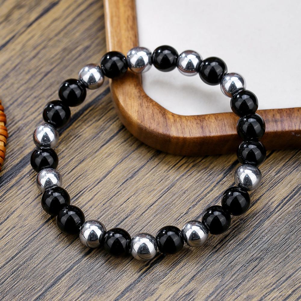Кристаллический браслет тигровый глаз эластичный браслет из бисера оптовая продажа натуральный камень экспорт ювелирные изделия бисер браслет