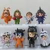 Bandai 8pcs/set 10cm Digimon Digital Monsters Cosplay PVC Action Figures Set Cute Collectible Model Toys for Kids