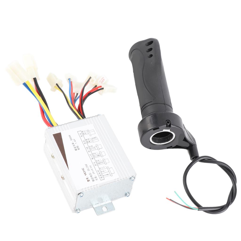 24 В 500 Вт Коллекторный контроллер Комплект ручек газа с электропокрытием для электровелосипеда