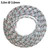 Starter rope for lawn mower pull cord 5 0 meters long with 3 0mm diameter replacement part suited for various garden machinery