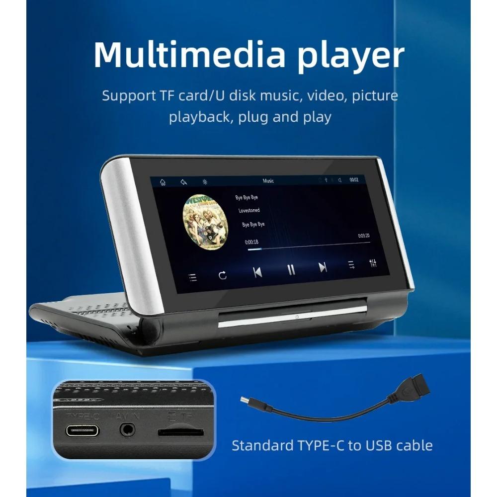 TOYOUSONIC 6.7 Inch Car Radio 180° Flip Screen Universal Multimedia Player Carplay Android Auto BT FM MP5 Autoradio Stereo