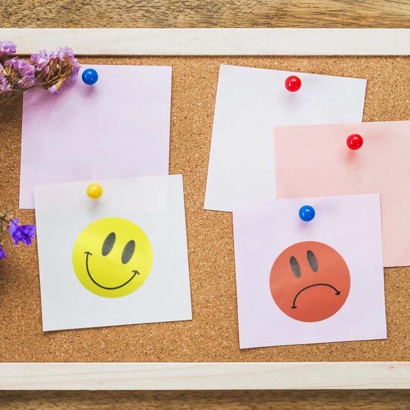 Smiley Face Sticker Kids Reward Sticker Yellow Dots Labels Happy Smile Face Sticker Kids Toys School Teacher Student