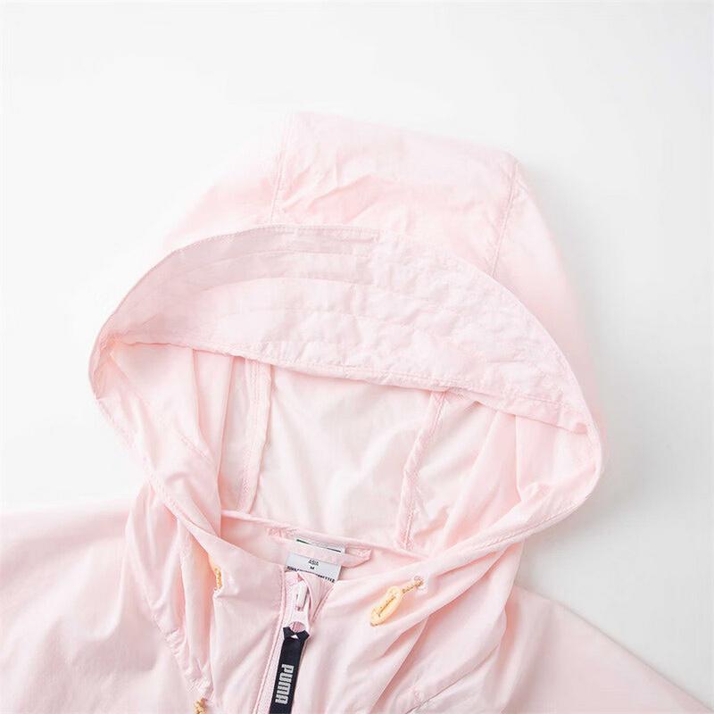 Puma UV Windbreaker Solid Color Casual Woven Hooded Long Sleeve Jacket Women Jackets Light-Pink 628375-67
