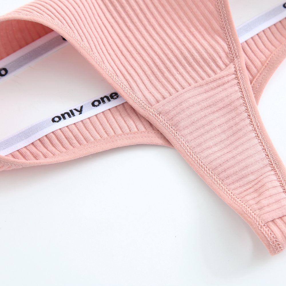 Женские сексуальные стринги из чистого хлопка с низкой талией