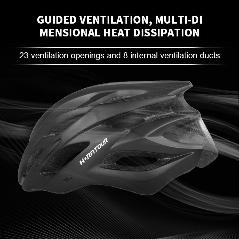 Horntour Big Head Circumference 65cm Bicycle Helmet Riding Light Racing Road Bicycle Helmet Men Women Outdoor Bicicleta Helmet