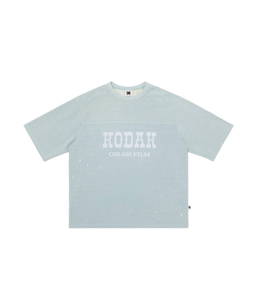 KODAK Washed Denim Short Sleeve T-Shirt S.Blue