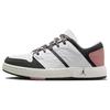 Кроссовки Air Nu Retro 1 Low GS Белый Красный Звездная пыль Детские Кроссовки Сатурн-Золотой Антрацитовый FJ5734-101