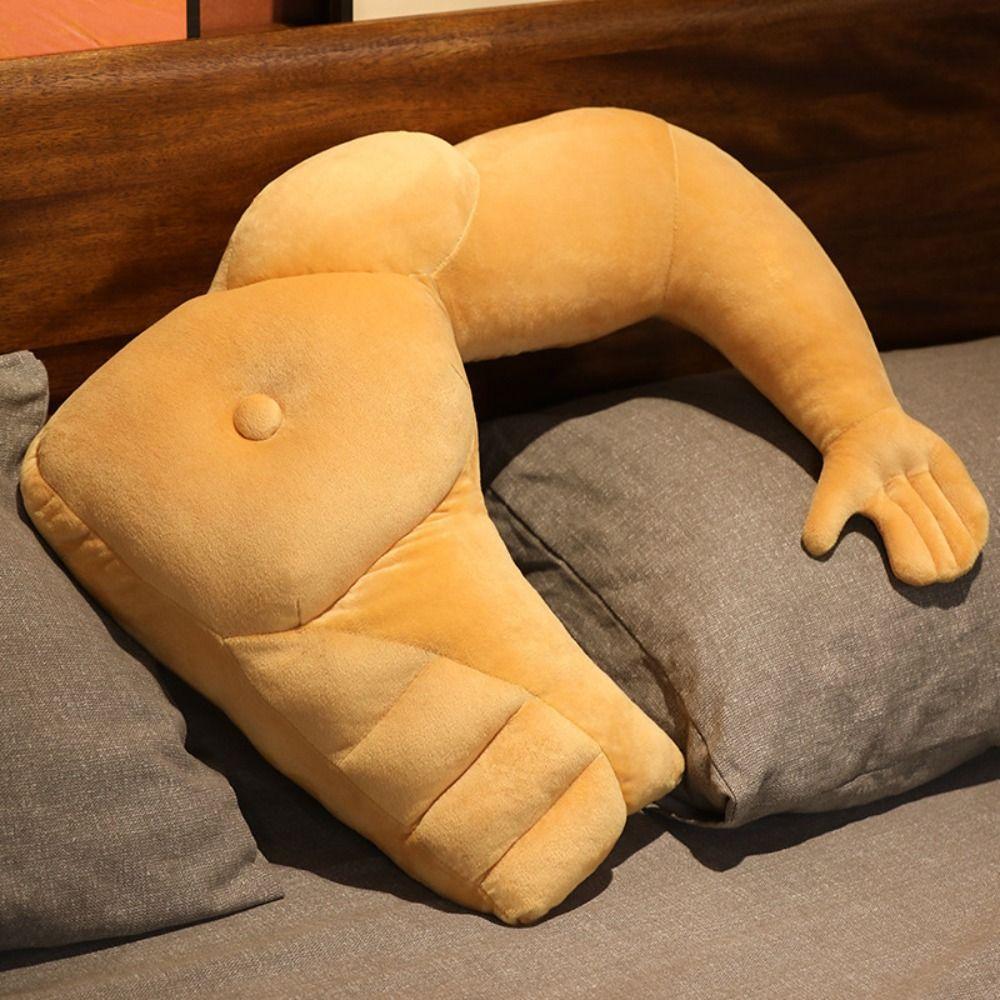 Plush Arm Pillow Hunky Chest Partner Pillow Creative Boyfriend Pillow Home Decor