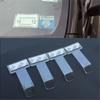 4Pcs Car Parking Ticket Clip Fastener Card Bill Holder Mount Fastener Organizer