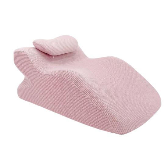 Wedge Prone Pillow Memory Foam Leg Wedge Ergonomic Back Neck Pain Relief Support Cushion with Removable Cover for Sitting Up Lying Reading