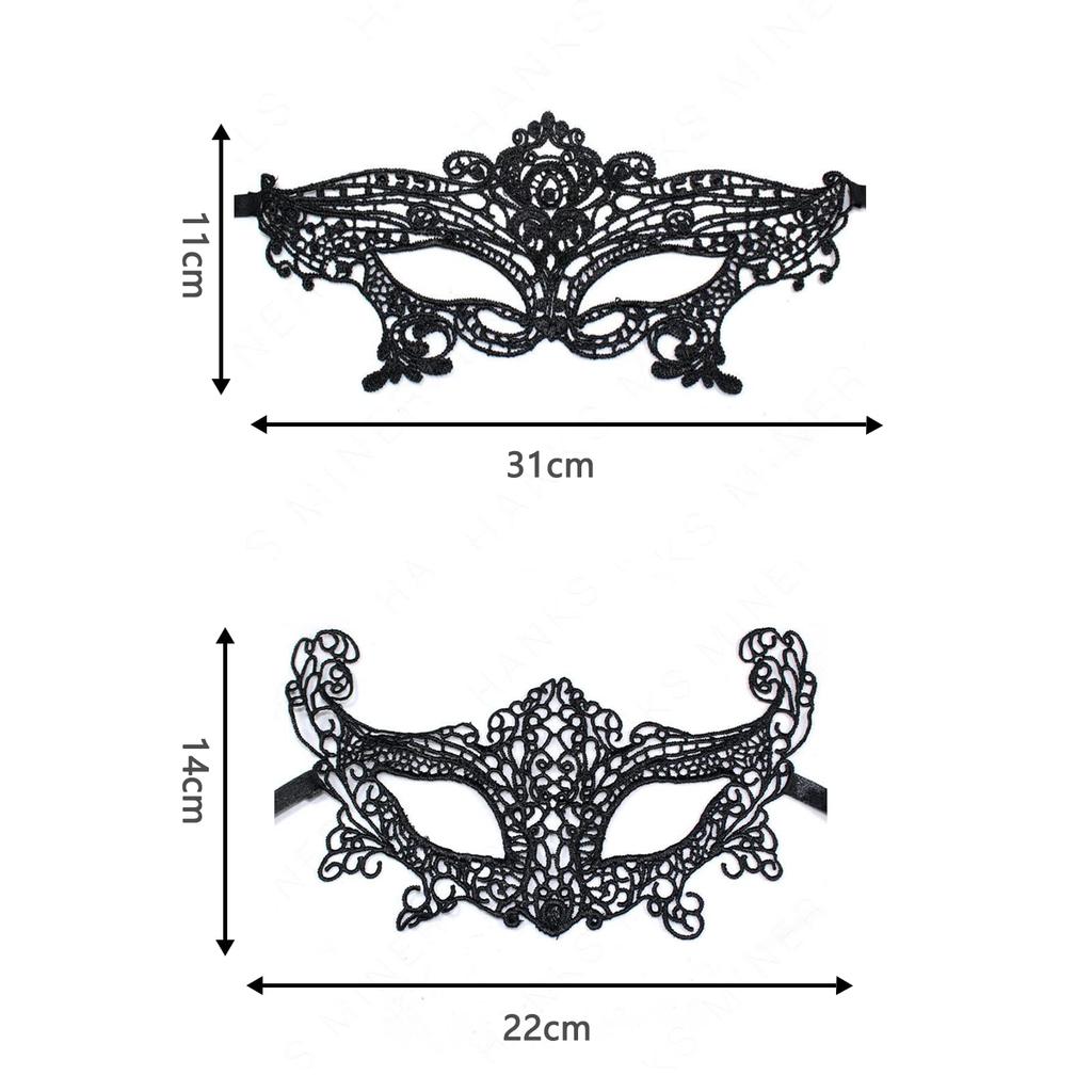 Кружево Кружево Глаз Пакет Венецианский Глаз Сексуальные Аксессуары [LIKENNY] Маска, Маска, 4, Маска, Черный, Аксессуар, Ажурный, Маска, Рождество/Косплей/Театр/Школа