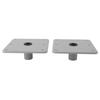 2PCS Boat Seat Bases Aluminium Alloy 6 Screw Holes 3 4 Inch Pin Post Mounting Base for Marine Boat Swivel Seats