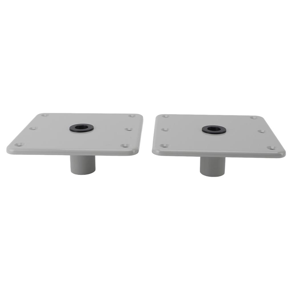 2PCS Boat Seat Bases Aluminium Alloy 6 Screw Holes 3 4 Inch Pin Post Mounting Base for Marine Boat Swivel Seats