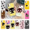 Чехол для Samsung A04 A14 A23 A34 A54 M23 M33 M52 M53 Realme 10 9 C30S C35 C55 VIVO Y02S Y21 Y51 X80 Pro Прозрачный чехол LI21 Chococat Cat