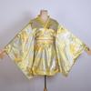 Sexy Japanese Kimono Cosplay Costume Silk Flower Deep V Underwear Gown Sleepwear One Piece Women's (S59-1, L)