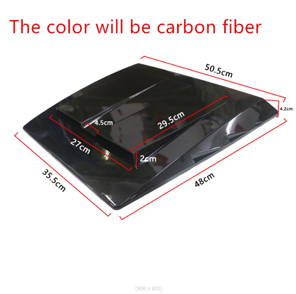 Universal Carbon Fiber Look ABS Car Hood Bonnet Air Vent Cover Decoration
