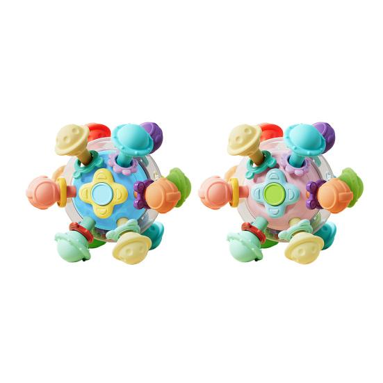 Baby Teething Toy Soft Silicone Teether for Newborns Infants Rocker Teeth Soother Learning Developmental Toy for Boys Girls 1-24 Months