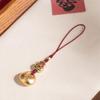 Винтажный Привлекающий Богатство Счастливый Брелок Шнурок для Телефона Китайский Стиль Ретро Брелок Подвеска для Сумки Шарм для Камеры Цепочка для Мобильного Телефона