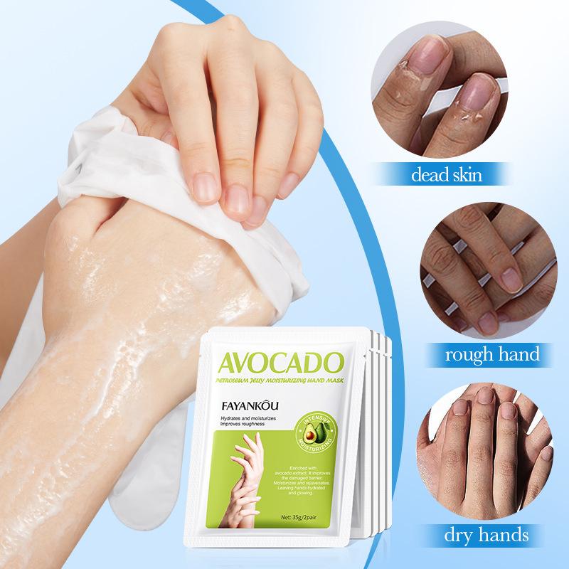 Moisturizing Hand Mask With Avocado Vaseline Moisturizing Hand Mask