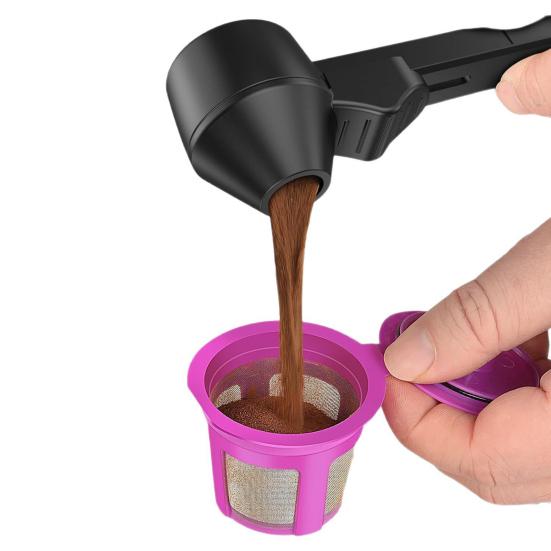 Кофейная ложка-воронка для многоразовых капсул K-типа, прецизионная мерная ложка для кофе, инструменты для наполнения кофейных капсул для протеинового порошка, пересыпки чая