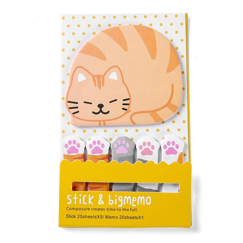 1 Pieces Lovely Animal Cat Panda Tower Sticky Notes Memo Pad Paper School Supplies Planner Stickers Stationery