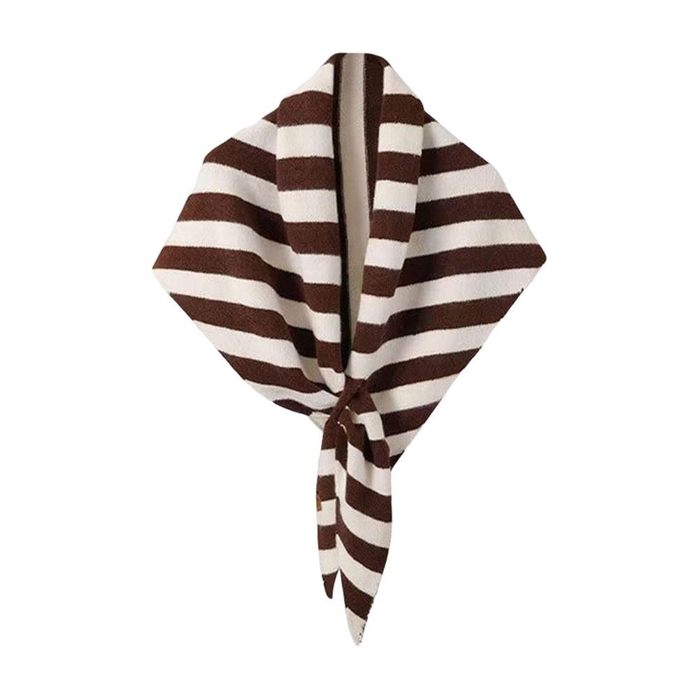 Soft Lightweight Triangle Scarf Warm Knotted Shawl Elegant Shoulder Shaw  Women